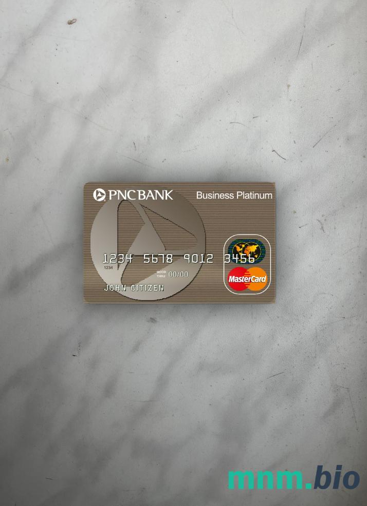 USA PNC bank wygląd zdjęcia mastercard skan PSD + zdjęcie